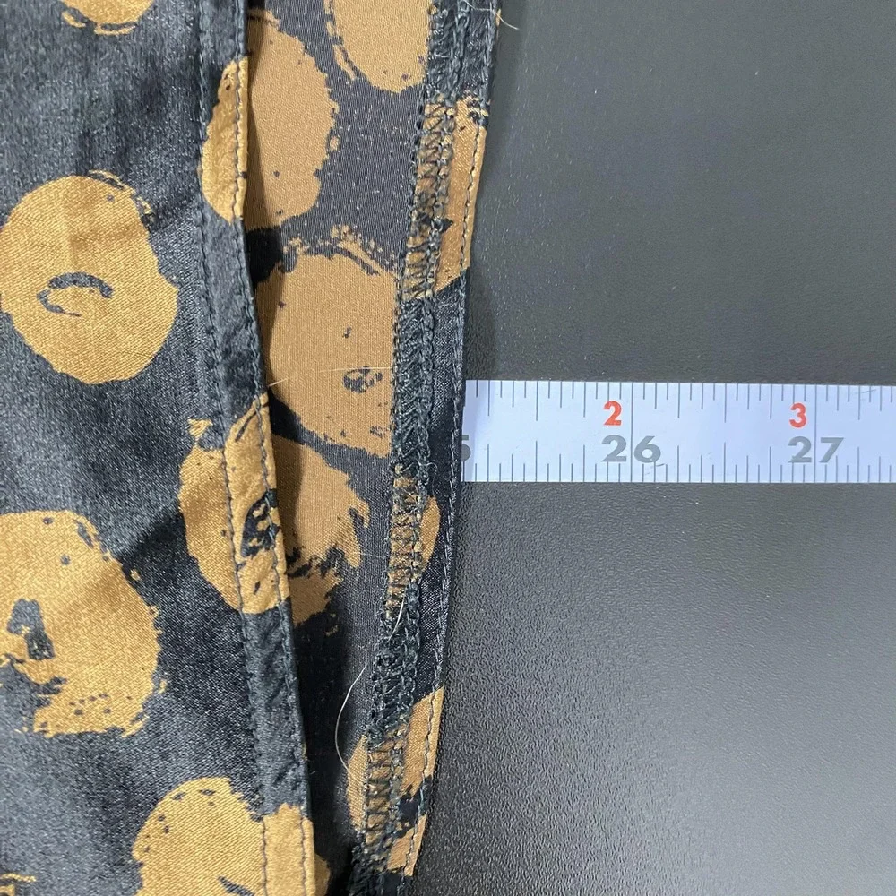 Vintage Richard Warren Neiman Marcus Blouse Womens 8 Black Silk Polka Dot Print - Picture 10 of 13